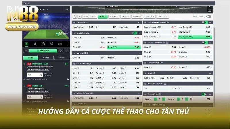Thể Thao N88 - Cá Cược Thể Thao Uy Tín, Tỷ Lệ Kèo Cao Nhất 2026 - tivon.pro
